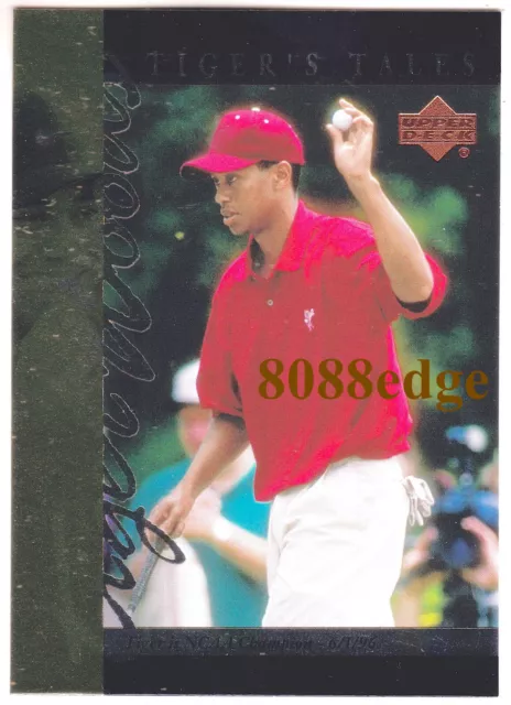 2001 Upper Deck Ud Golf Tiger's Tales: Tiger Woods #Tt8 Rookie Year Rc Insert