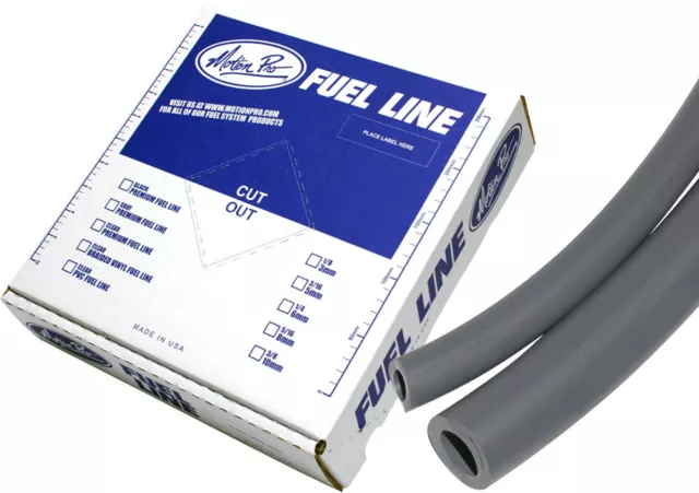 Motion Pro Premium Fuel Line Rolls 25' Grey 3/16" ID x 5/16" OD 12-0031