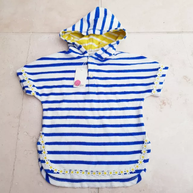 Baby Boden Girls Hooded BEACH SWIM Towel COVERUP AGE 6-12 months BRAND NEW