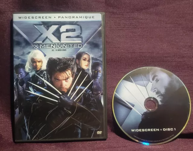 X2: X-Men United (DVD, 2006, Widescreen Version, Single Disc) VG TESTED
