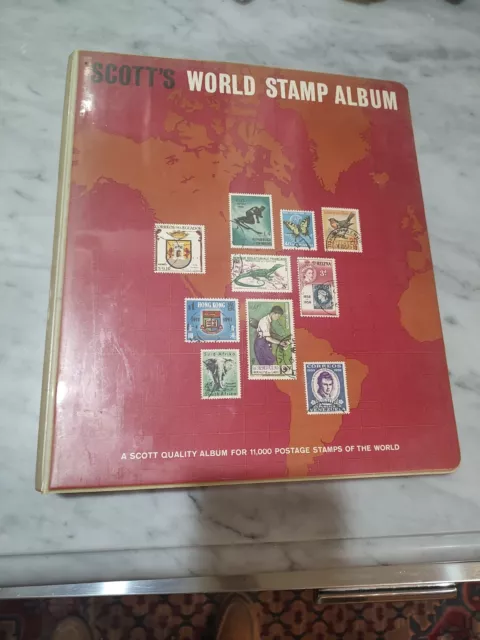 Worldwide Stamp Collection In 1963 Scott Quality Album HUGE And Valuable. View!!