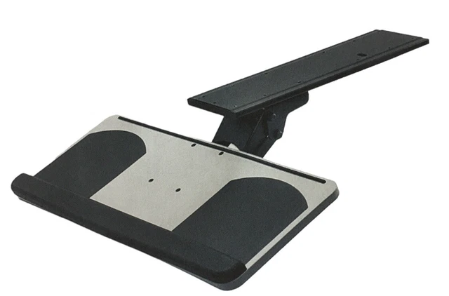 VIVO Adjustable Computer Keyboard & Mouse Platform Tray Under Table Desk Mount