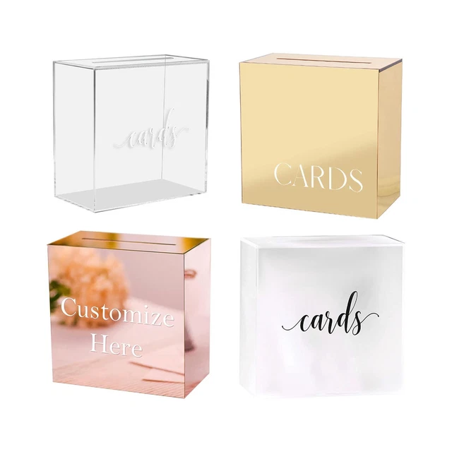 Geschenkkartenbox aus Acryl für Hochzeitskarten, für Partyzubehör, Party,