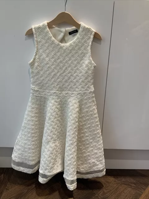 Girls Cream Sparkly Party Dress River Island Age 7-8