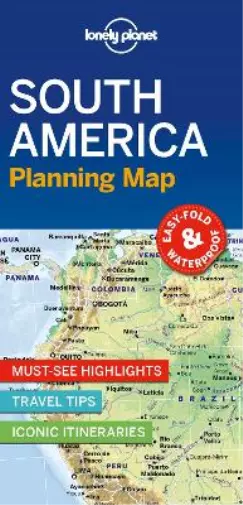 Lonely Planet South America Planning Map (Map) Map