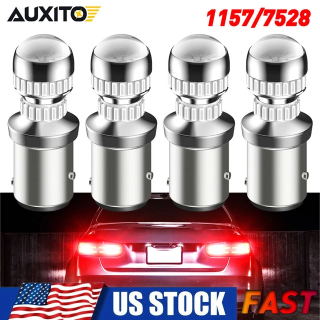 4x LED Brake Stop Tail Light Bulb Lamp 1157 2357 BAY15D 2057 Red Turn Signal EAC