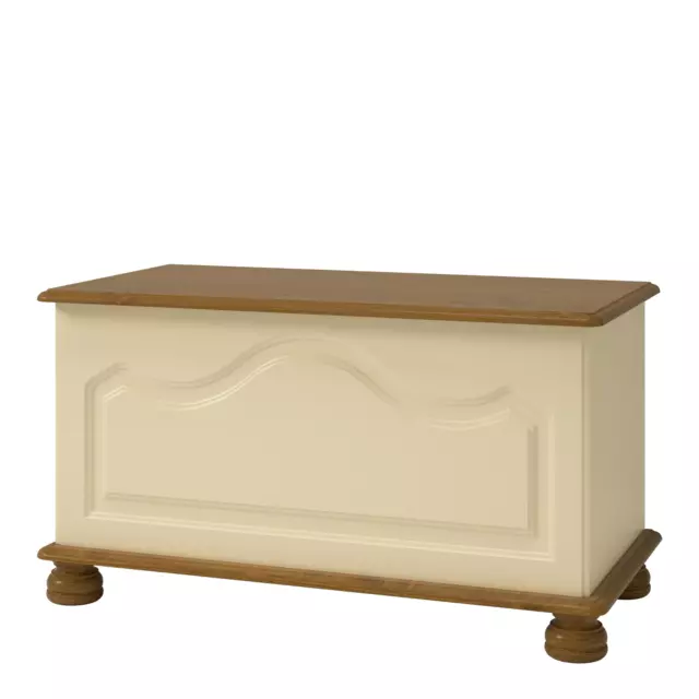 Richmond Ottoman Cream & Pine 3