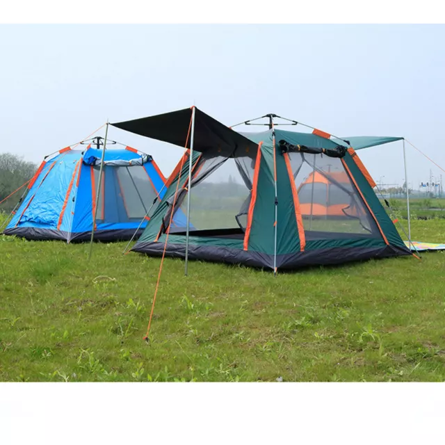 3-8 Mann Automatisch Campingzelt Doppelschicht Pop Up Zelt Outdoor Wasserdi C8V0