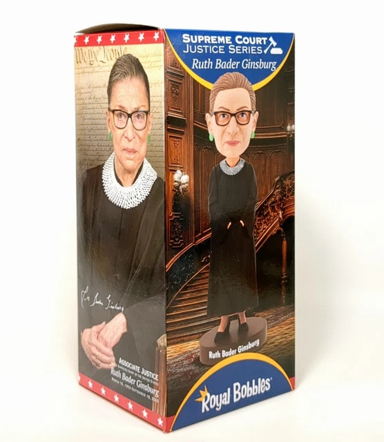 Royal Bobbles Notorious R.B.G. Ruth Bader Ginsburg Bobblehead 8 Inches Tall NIB
