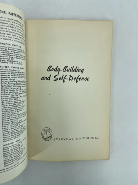 Body Building and Self Defense by Myles Callum NO.258  (1962) Book Softcover 3