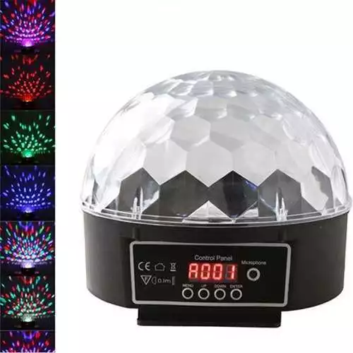 Luce Led Rgb 82 Raggi Moonflower Strobo Sfera Disco Feste Dmx 30W Dj Party Festa