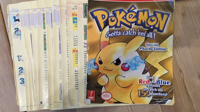 Pokémon Yellow Pikachu Special Edition Prima Strategy Guide Poor Condition