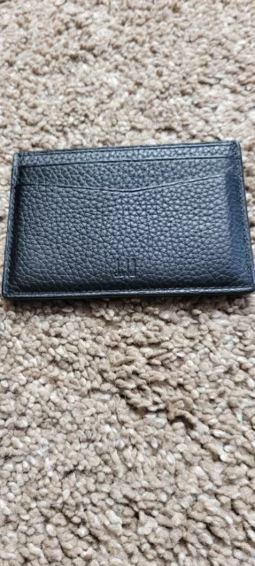 DUNHILL LONDON WALLET Leather Black Slim Card Holder $79.99 - PicClick