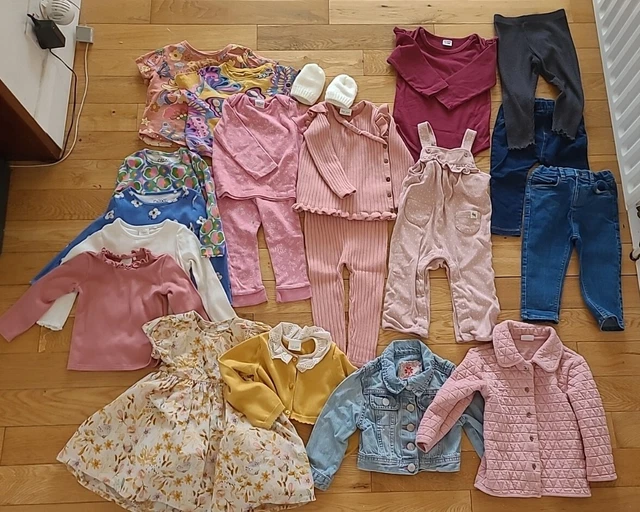 Baby girl clothes bundle 12-18 months Next John Lewis m&s jacket dress tops jean