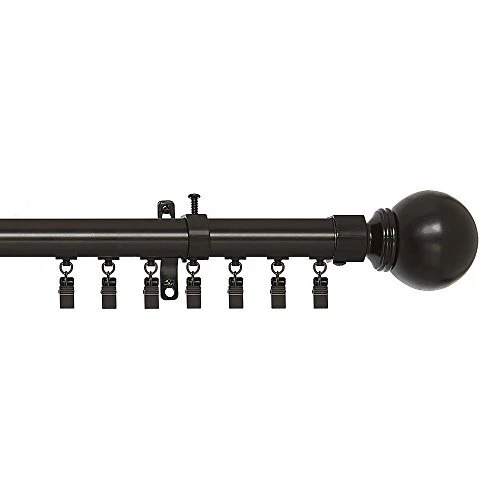 Innovative Porter Traverse Window Curtain Rod - 1/2" Rod Diameter Fits Window...