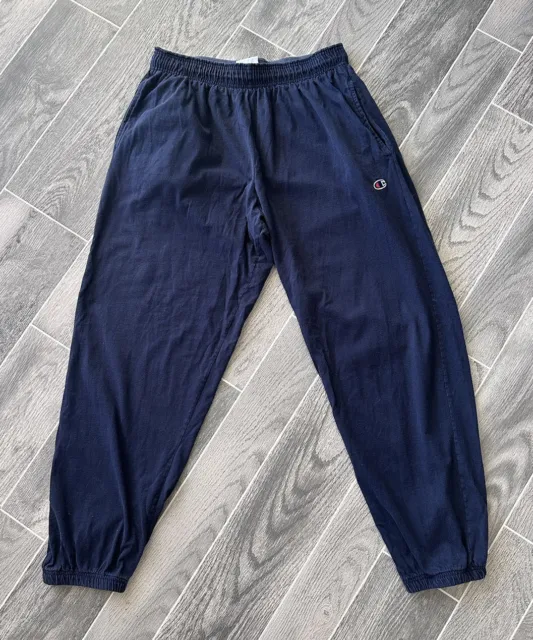Vintage Champion Sweatpants Joggers Cotton Navy Blue Men’s Size XL