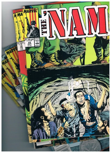 The 'Nam 22-30 series run Marvel Doug Murray, Sam Glanzman, Andy Kubert, 9 bks y