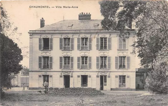 Cpa 95 Chaumontel Villa Marie Anna