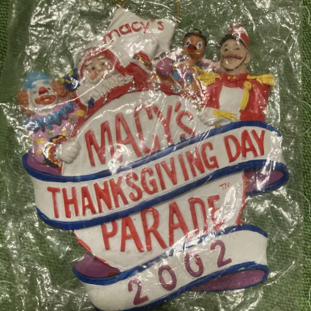 MACYS 2002 Thanksgiving Day Parade Christmas Tree Ornament Kurt Adler