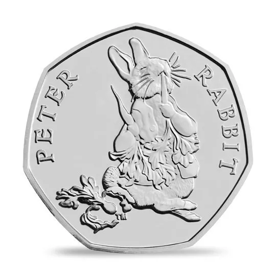 2018 50p Coin Peter Rabbit in Official Royal Mint Sealed Package