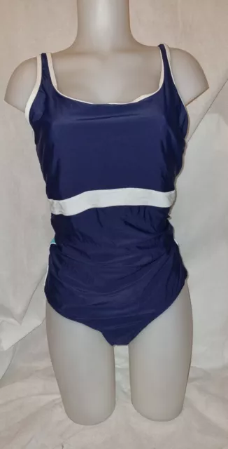 BNWT Gorgeous navy blue NEXT maternity swimming bathing costume suit Size 20