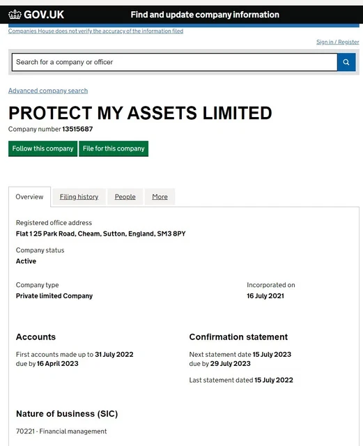 UK Limited Company in vendita - luglio 2021 - PROTEGGI I MIEI BENI LIMITATI