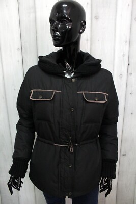 44 Byblos BYBLOS VINTAGE '80 Giacca Donna Nera Viscosa Seta Woman Jacket Sz.M 
