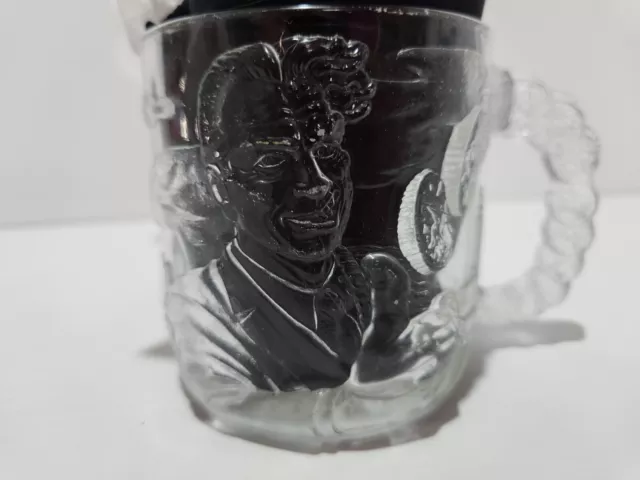 McDonald’s Batman Forever Two Face Glassware Collectable Glass Mug Cup - 1995 2