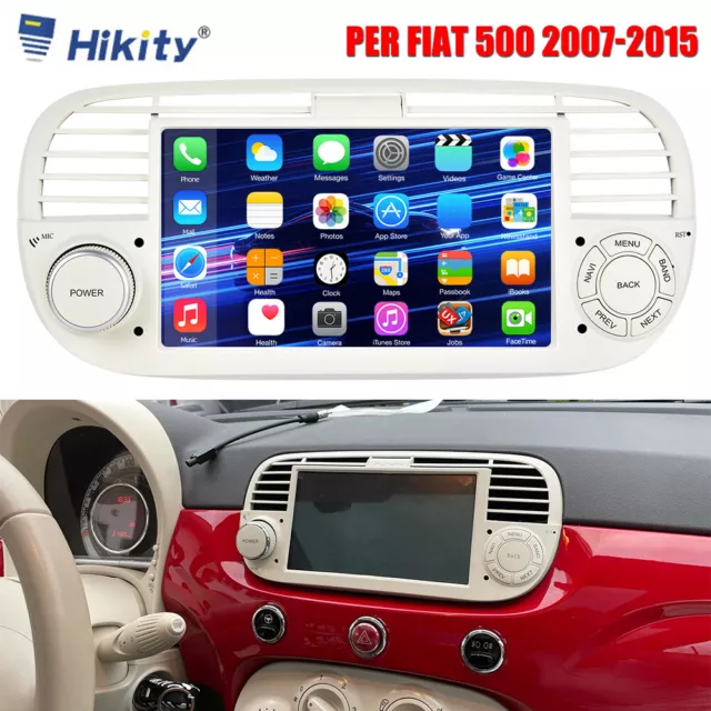Autoradio GPS Android 10.0 Fiat 500 (2007-2015) –