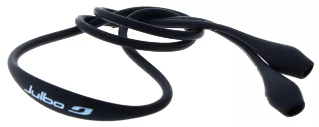 JULBO Sportband / Brillenband H44C881 in Schwarz aus Silikon mit Tube - Endstück
