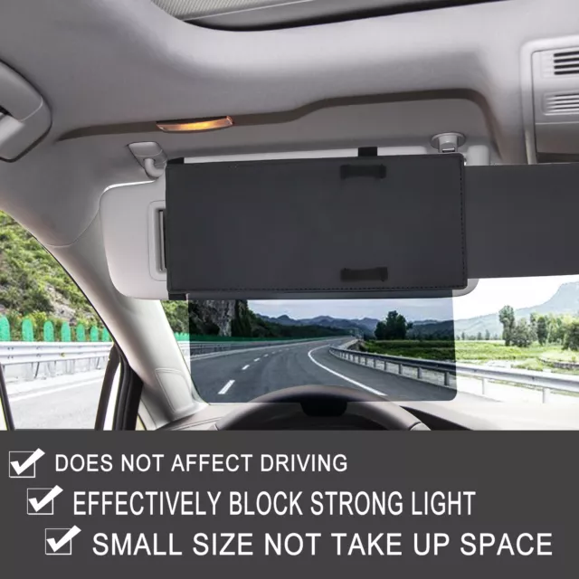 Car Universal Sun Visor Shade Extender Visor Shield Anti-Glare Extension Driving 2