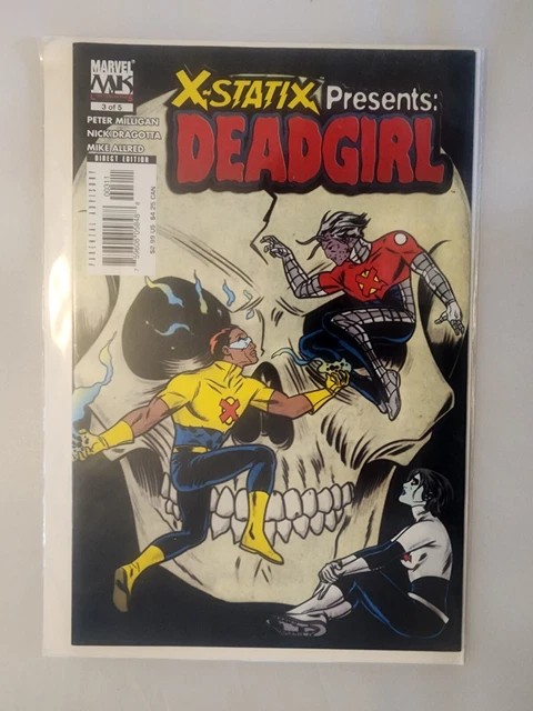 X-Statix Presents: Dead Girl. 3 of 5. Marvel. 2006. Bagged and Boarded