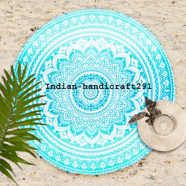 Hippie Rond Étoile Tapisserie Mandala Indien Tenture Murale Tapis de Plage Yoga