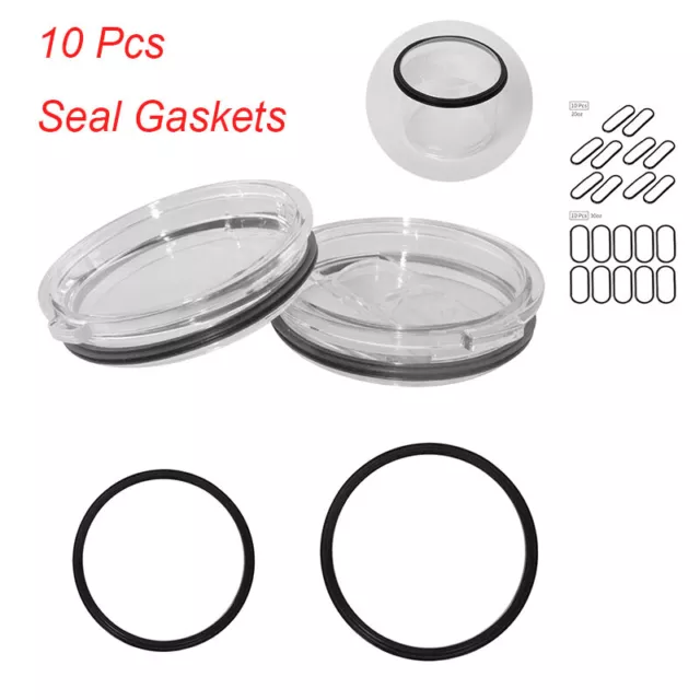 Silicone O-Ring Lid Seal Washers Replacement Gaskets 20oz/30oz for Tumbler Lids