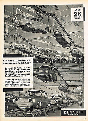 PUBLICITE ADVERTISING 0314   1959   REGIE RENAULT  l'année DAUPHINE