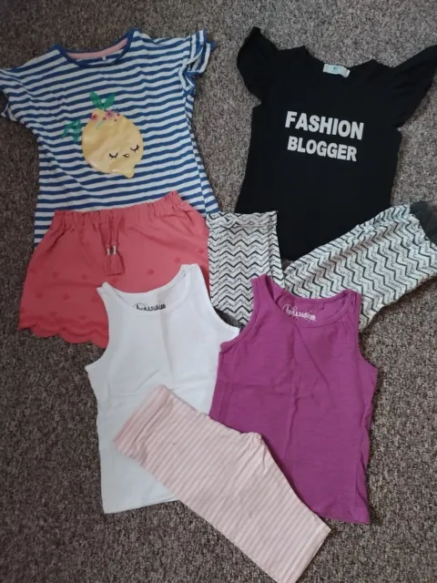 Girls Outfits Bundle Tops, Shorts, Trousers Next,TU, George 3-4 Years