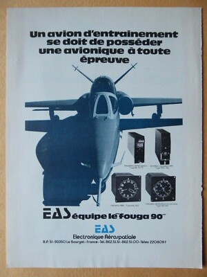 6/1981 PUB THOMSON-CSF AVIONIQUE RADAR WARNING DETECTOR MISSILE ORIGINAL AD 