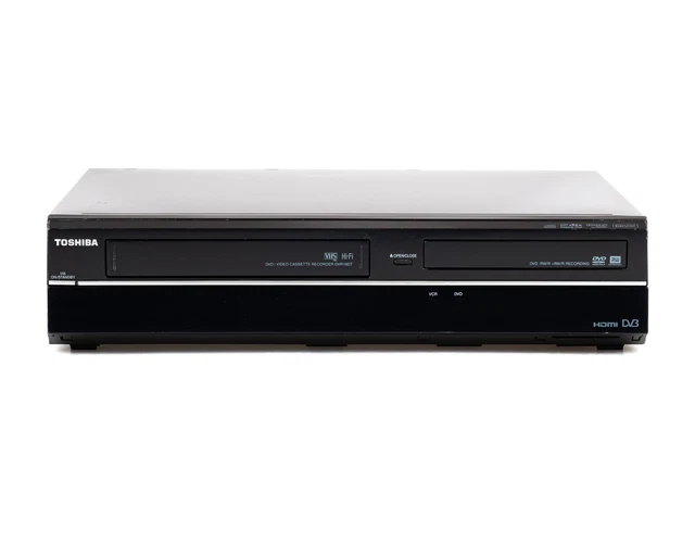 TOSHIBA DVR19DT VHS Tape to DVD Disc Recorder Converter HDMI VCR Combo