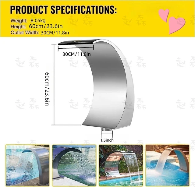 Soffione Doccia A Sbalzo 22x50 Cm Nero Opaco In Acciaio Inox Con Cascata - Foto 2