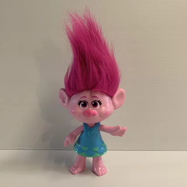 Troll Toy Pink Hair Tulip Dress Hasbro 2019 Dreamworks Kids Poppy Troll