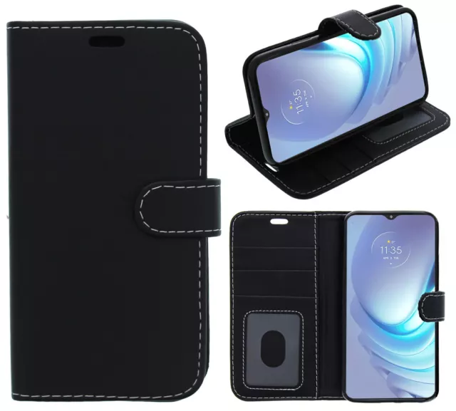 Für Motorola Moto G54 5G Handy Schutzhülle Klapphülle Etui Folio Leder Gel