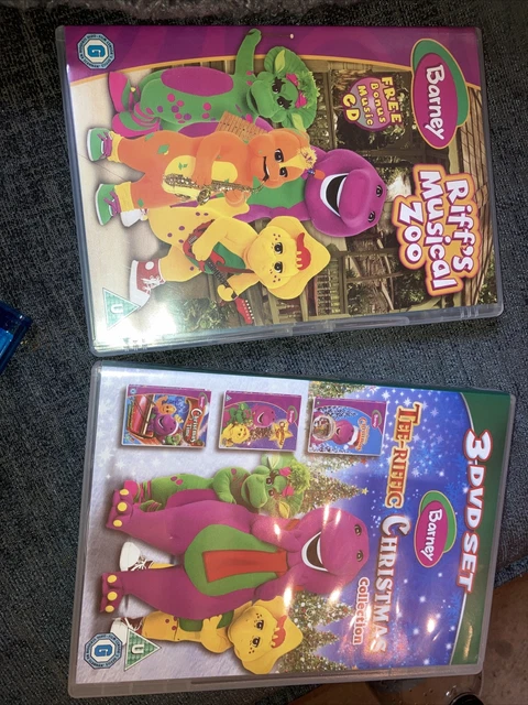 BARNEY: TEE-RIFFIC CHRISTMAS Collection 3 DVD Set [2010 DVD] - DVD ...