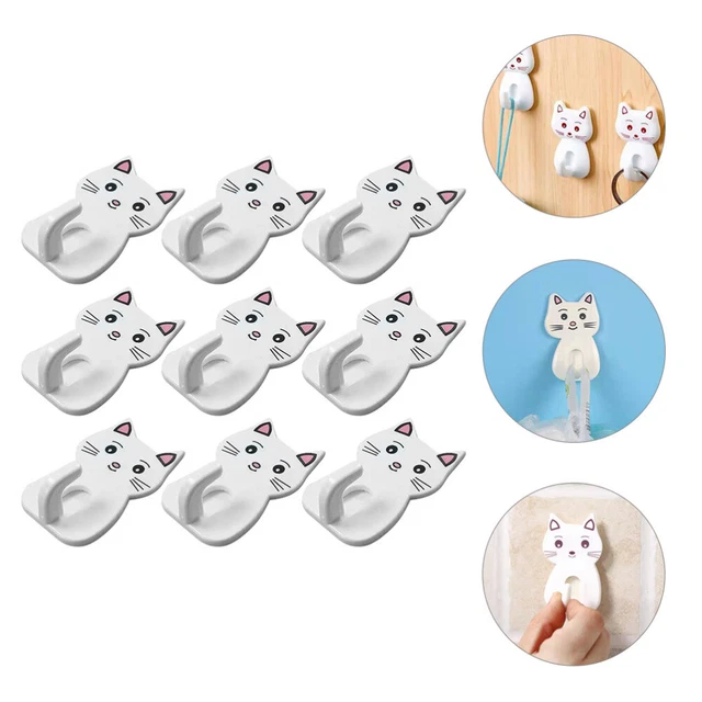 9 Pcs keychain hooks Hats Hook No Nails Wall Hanger Hook Hooks Keys Towel