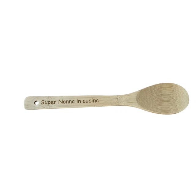 teemando® Cucchiaio da cucina di marca in legno con