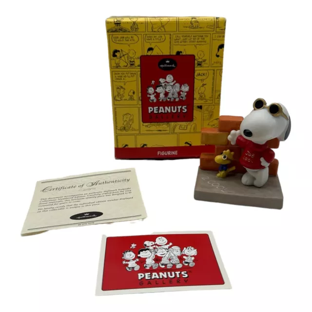 VTG 2000 Hallmark Peanuts Gallery Snoopy Woodstock Joe Cool And Friends Figurine