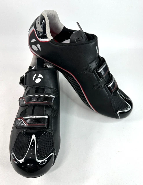 BONTRAGER Race Road Cycling Shoes Men's Size US 13 / EU 46 Black 3 Strap DLX