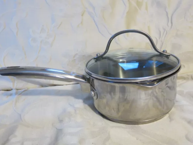 Thomas Rosenthal Group Stainless Fry Pan Pot W/ Strainer Lid 10