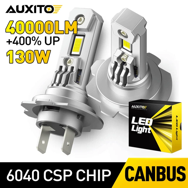 H7 LED Headlight Bulb Kit High or Low Beam 6500K Super White 4000LM Lights 2x