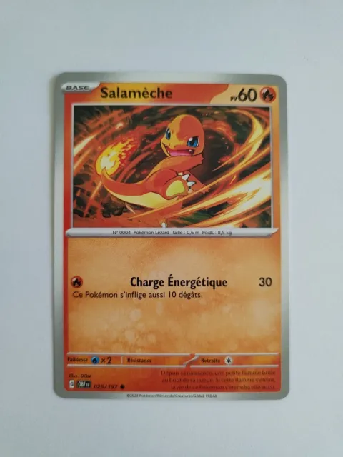 Pokemon Card - Salameche 026/197 - Obsidian Flames EV03