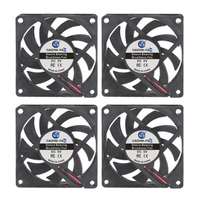 2-4STK Leiser Lüfter 12V 30mm, 40mm-70mm 80mm Lüfter Für PC Gehäuselüfter Fan DE